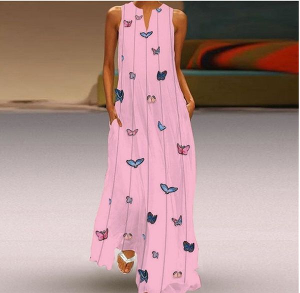 

бабочка длинная макси платья женщина лето 2019 рукава вырез спереди богемного пляж платье повседневного рыхлой сарафан халата femme 2019, Black;gray