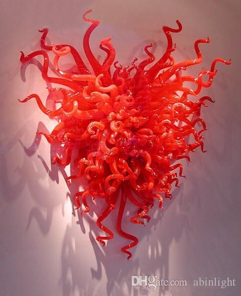 

wedding decor mouth blown glass wall lamps red murano glass custom decorative style wall lighting modern crystal wall sconce