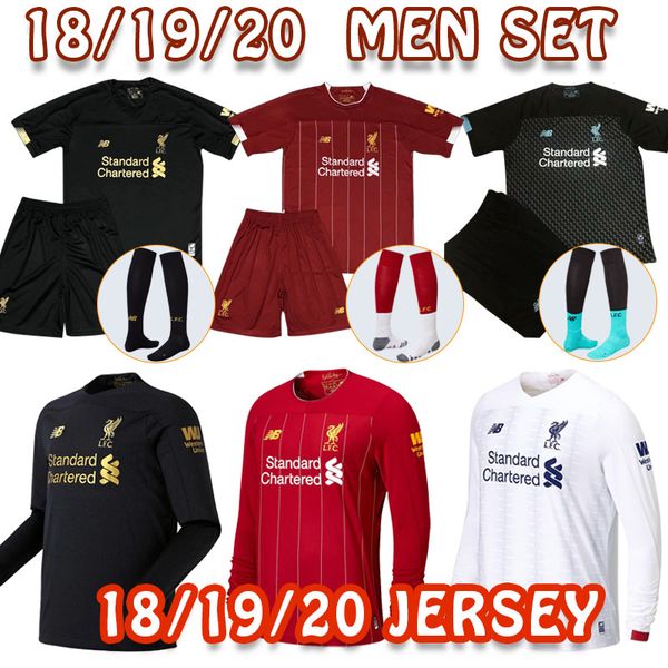 

19 20 liverpool lfc men kit long leeve 100 thailand quality 4xl alah firmino keita virgil mane home away third hirt