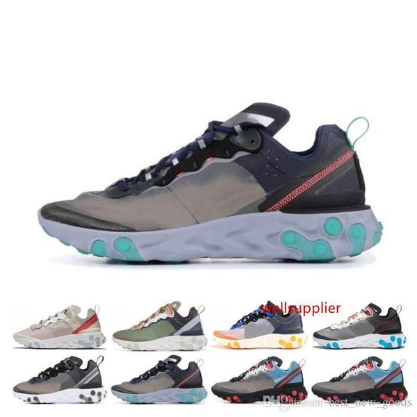 

epic designer react element 87 кроссовки для мужчин женщины белый черный нептун зеленый синий мужской тренер дышащие спортивные кроссовки ра