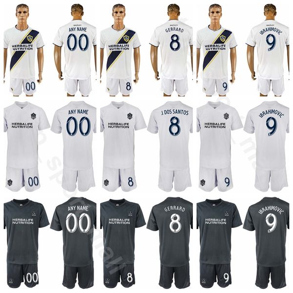 

2020 soccer los angeles la galaxy 17 sebastian lletget jersey set 8 cristian pavon 5 daniel steres 9 zlatan ibrahimovic football shirt kits, Black
