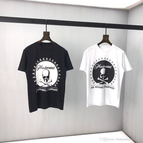 

2020ss spring and summer new cotton printing short sleeve round panel collar t-shirt size: s-2xl color: black white kk25