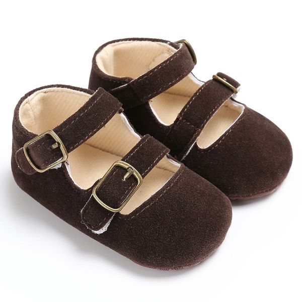 

baby shoes solid double buckle girls toddler shoes autumn comfortable breathable casual soft-sole anti-slip newborn first walker