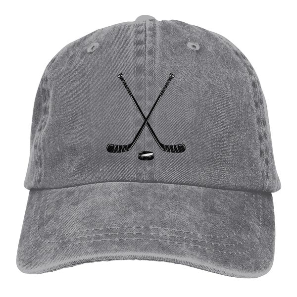 

урожай unisex регулируемый trucker cap для взрослых палочки hockey puck, Blue;gray