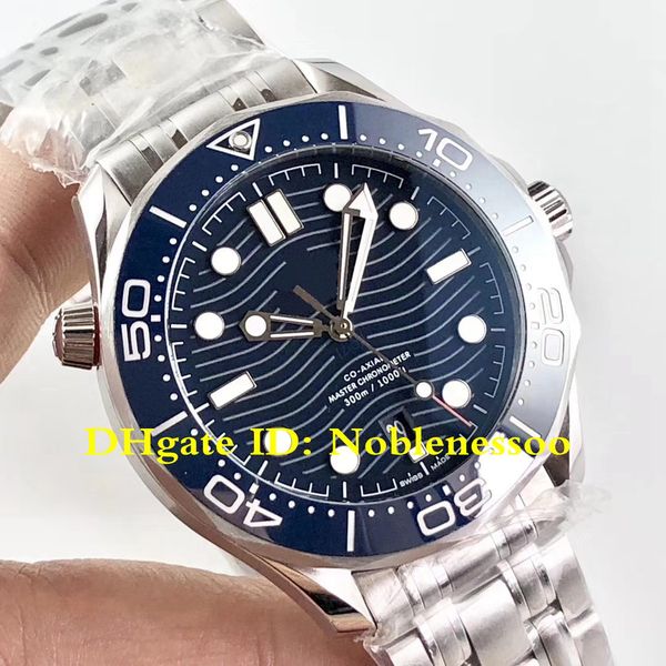 

3 color mens diver co-axial master chronometer 42mm blue dial steel bracelet om swiss cal.8800 automatic movement watch men's watches, Slivery;brown