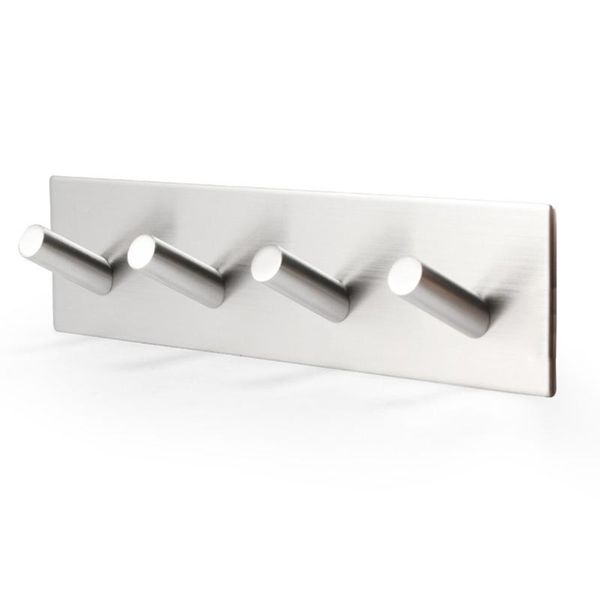 

heavy duty rustproof stainless steel home organizer wall door hooks waterproof self adhesive key hanger kitchen hook 3 types