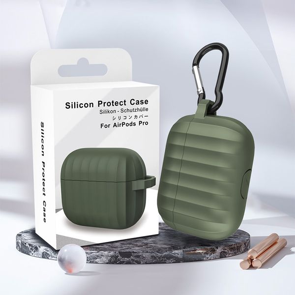 

for airpods 3 protective cover airpods protective case apple airpods pro charging dock protector skin-friendly soft tpu shockproof with hook