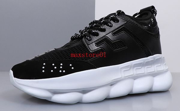 

2019 new chain reaction designer casual shoes men's shoes green red white outdoor casual shoes size 36-45 ing, Black