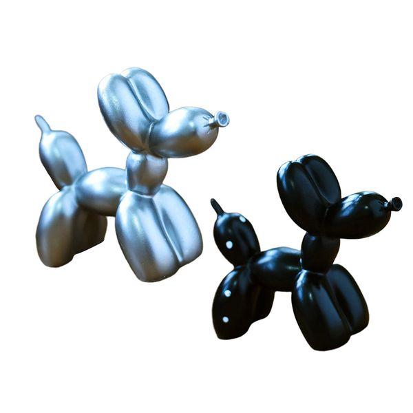 

2pcs resin decorative balloon dog ornament deskdecor set