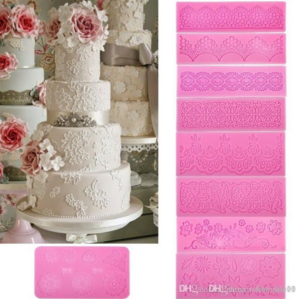2019 Cake Lace Mat Silicone Mold Flower And Butterfly Fondant