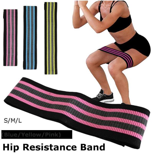 

s/m/l hips fitness resistance power yoga exercise glutes leg elastic bands women squats fitness circle comfortable