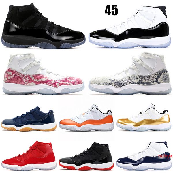 

concord 11 11s men basketball shoes orange trance cap and gown bred snakeskin win like 82 96 platinum tint sports sneakers 5.5-13