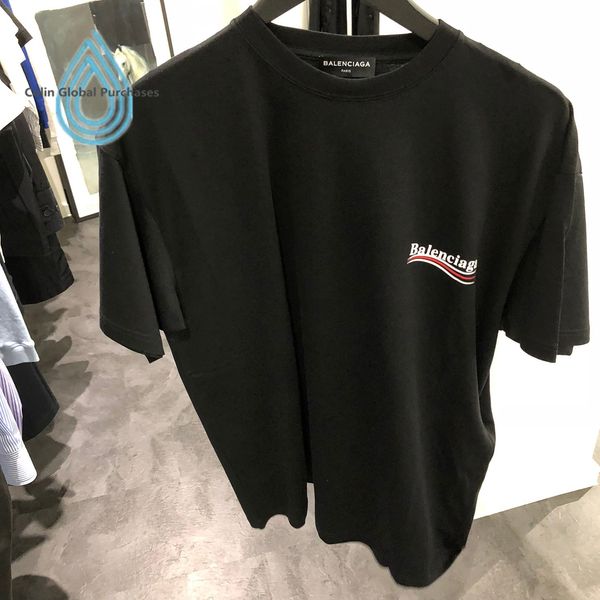 

G2 13 balenciaga ummer t hirt men and women hip hop clothing couple fa hion t hirt print hort leeve, White