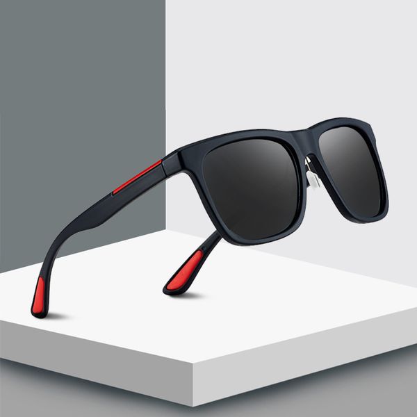 

2019 polarized sunglasses men women coating square sun glasses uv400 driving fishing eyewear oculos z202, White;black