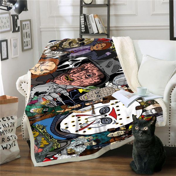 

blanket cartoon manta throw blanket colcha de cama casal manta sofÃ¡ coperta cobertor king mantas drop shipping