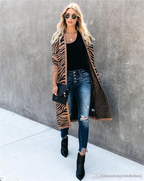 

волна шаблон конструктора женщин свитер дизайнерская кардиган длинные kniter длинные рукава повседневная осень свитер пальто, White;black