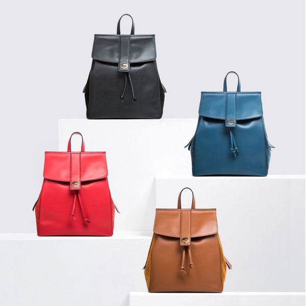 

guarantee leather women leather backpack fashion lady bagpack mochila feminina