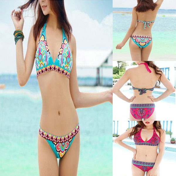

new summer womens 2 pcs bikini set swimsuit swimwear bathing suit beachwear sale