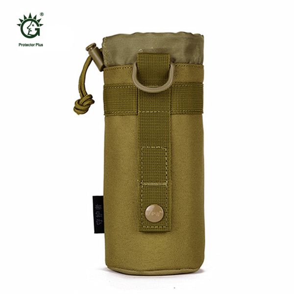 

molle system single water bottle climbing bags kettle pouch army durable men travel tactical water bag for hiking trekking