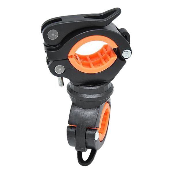 

cycling bike bicycle rotating light double holder flashlight handlebar