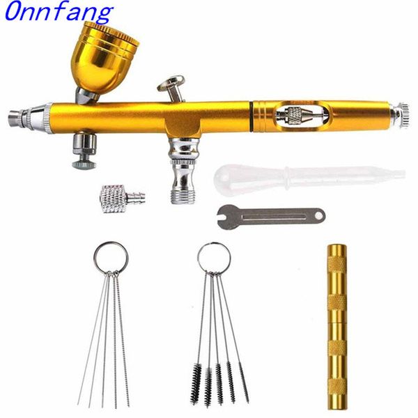 

7cc 0.2mm/0.3 nozzles airbrush with 11pcs set cleaning spray gun accessories cake decorating brushes for manicure air brush