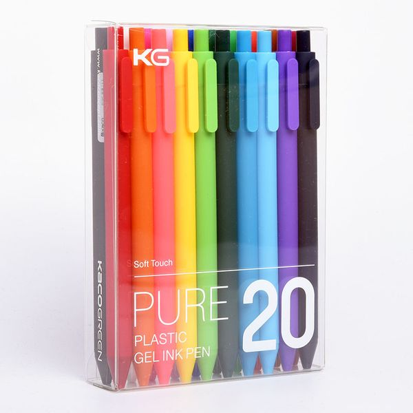 

kaco pure series gel pen 0.5mm mixed color pen color gel 10/ 20pcs