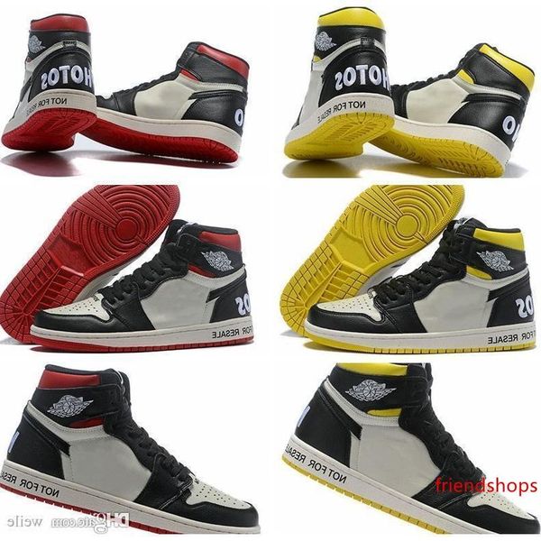 

nrg no l s not for resale no ps basketball shoes for men 1s white red black yellow sports sneakers with