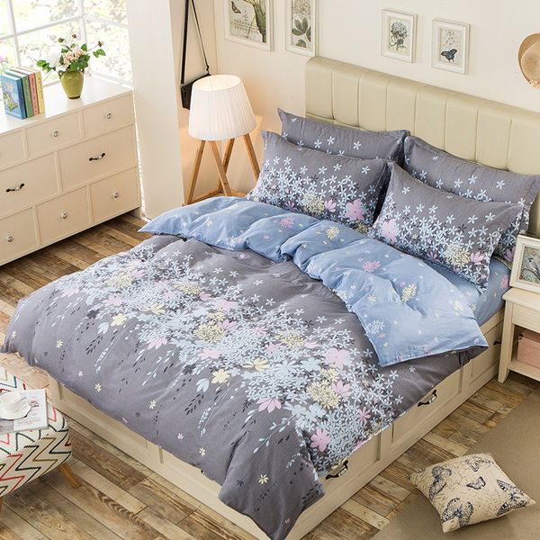 

beauty floral printing duvet cover sets for single double bed kids adults 6 sizes 100% cotton bedding sets xf641-12