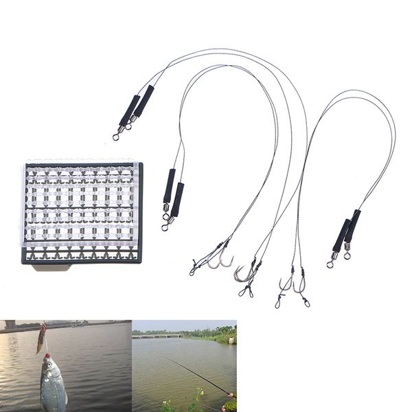 

size 6/8/10 fishing rigs fish hook links with boilie sers ready made barbed hook ready tied