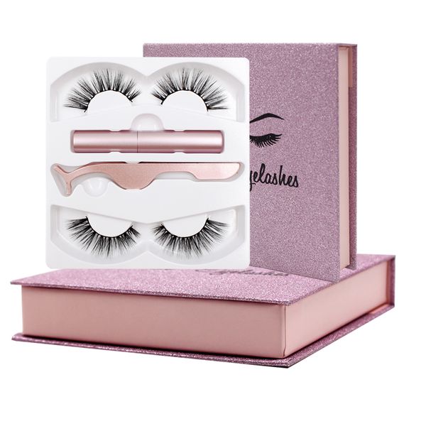 

magnetic eyelashes with 3 magnets handmade 3d magnet lashes natural false eyelashes comfortable with gift box