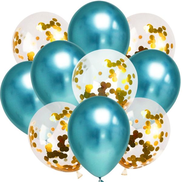 

10pcs colorful baloon birthday balloons metallic luster ballon confetti balloon kids birthday party decorations wedding supplies