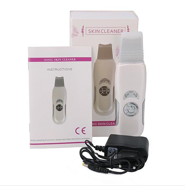 Ultrasonic Vibration face Pore Cleaner do purificador da pele limpa Blackhead Acne Remoção Cleaner Facial Massager Esfoliante máquina.