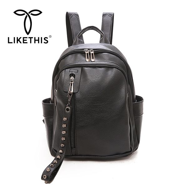 

likethis backpack women 2020 style soft fabric backpacks female design school bagpack teenage girls simple shoulder bags mochila