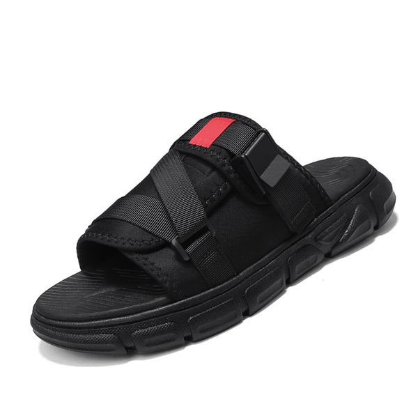 

sandals work male transpirables sandalias herren sandali verano outdoor casa heren sandals-men summer hombre sandalet slide sandal uomo, Black