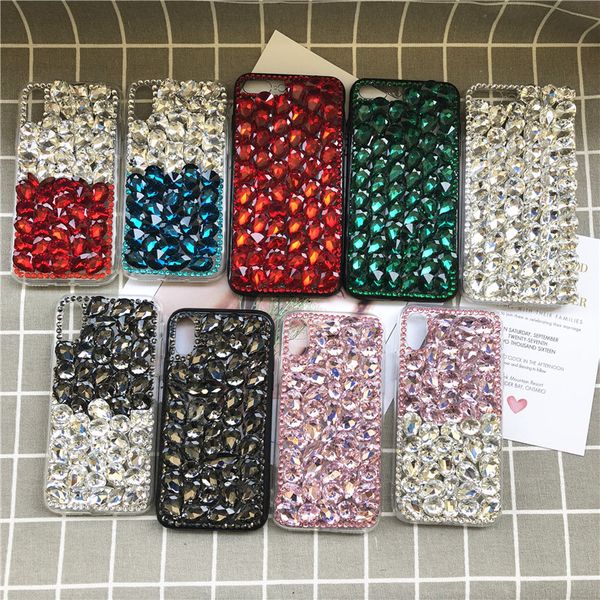

girl style hand made for iphone 8 plus rhinestone case full screen diamond rhinestone case tpu silicone rhinestone cover