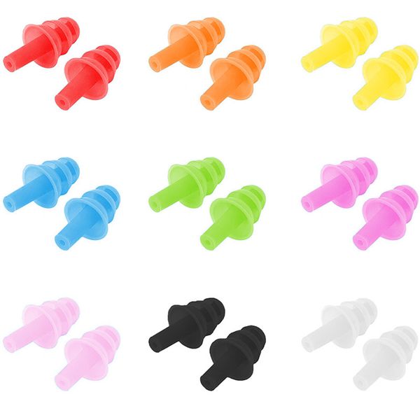 

1 pair box packed comfort ear plugs anti noise reduction silicone soft ear plugs swimming silicone protective for sleep ear plug