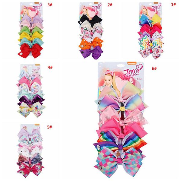 

6pcs girls bow hair clip hairpin children hair accessories kids bowknot barrette girl bow clip fashion baby unicorn hair clips vt1640