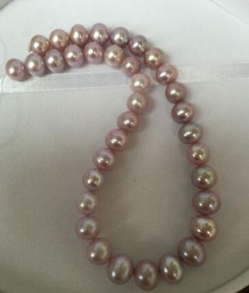

gt;&gt;&gt;&gt;noble jewelry gorgeous10-11mm freshwater lavender pearl necklace 14k, Silver