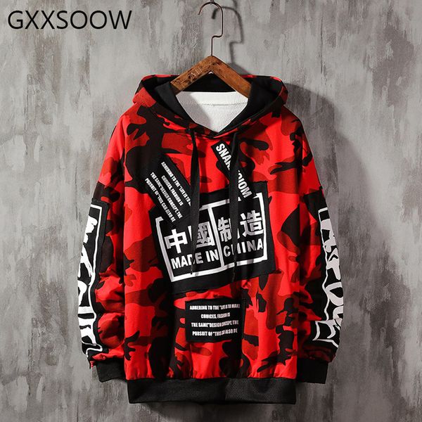 

hoodies men color block letter printed pullover fashion harajuku hooded sweatshirts hip hop casual streetwear 2019 autumn gm244, Black
