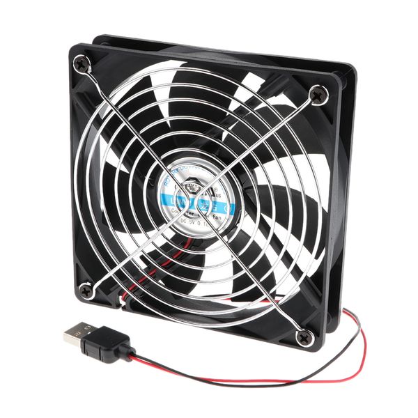

mini router cooling fan silent 120mm 5v usb power quiet cooler 12cm
