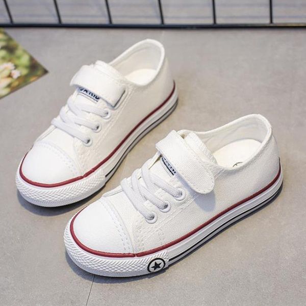 

kids shoes canvas shoes boys girls white korean style casual baby toddler sneaker fashionable stylish, Black;red