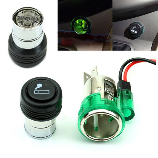 

12v auto car power plug socket output 20mm automatic cigarette lighter ignition