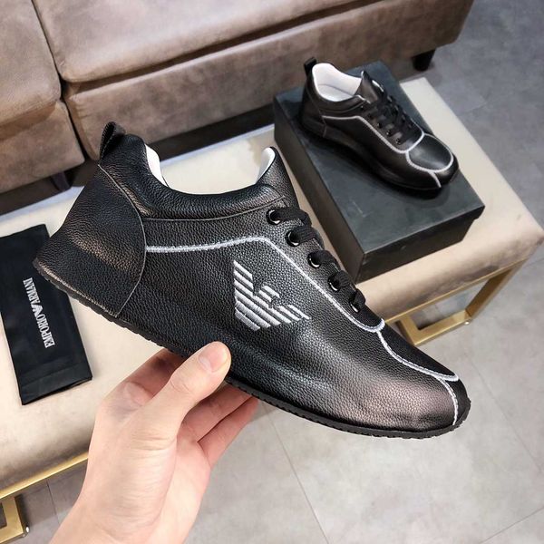 

2020 newarmani high-end luxury men's party casual shoes outdoor sports basketball shoes triple fashiondesigner men's shoes retro m, Black