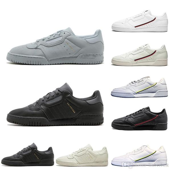 

new arrivel calabasas powerphase grey continental 80 casual shoes pink blue core black og white men womens trainer sports sneakers 36-45