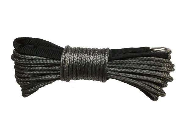 

5mm x 15m synthetic winch cable lines uhmwpe rope with sheath car accessories