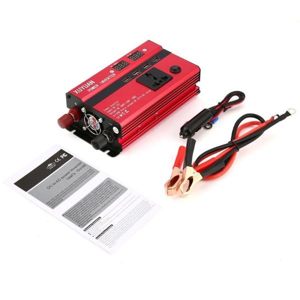 

professional 350w solar power inverter dc 12v to ac 220v led display car sine wave converter for household appliances