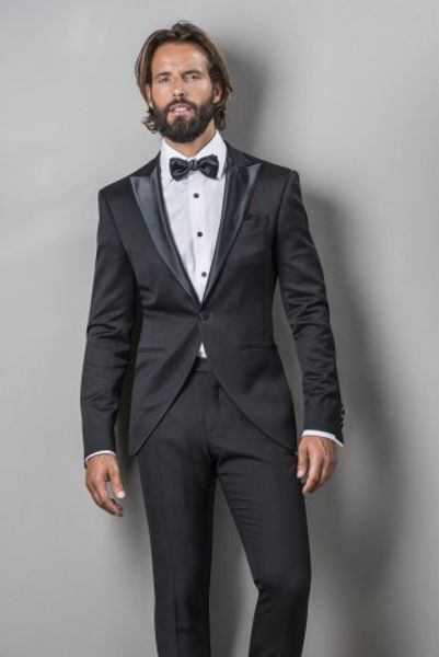 

black suit men blazer 2 piece men suit with pants slim fit formal night jacket evening dinner tuxedo costume homme custom, White;black