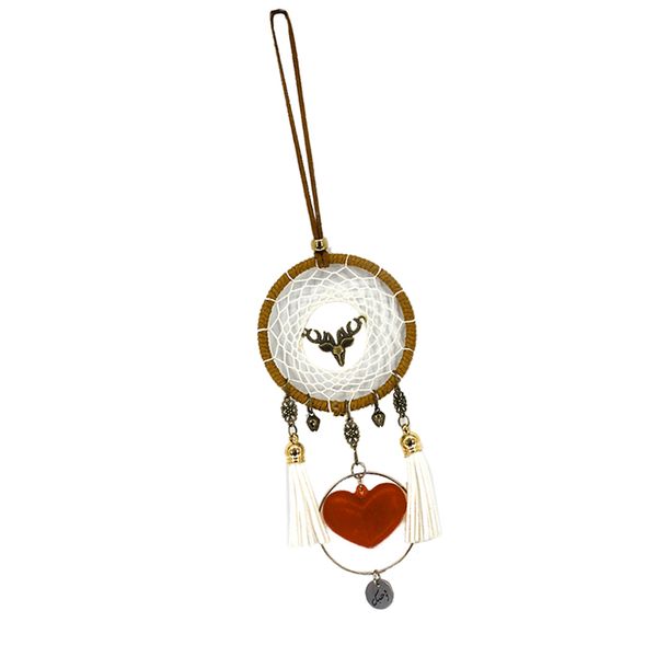 

dream catcher creative home pendant with red heart shaped car/wedding decor