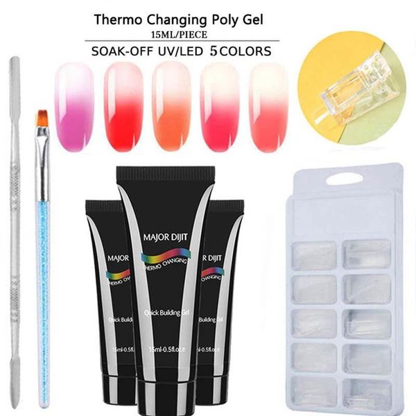 

5pcs/kit set quick building gel nail polish for nails extensions hard nail polish art kit