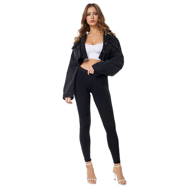 

womens designer denim jackets fashion brand loose jackets womens luxury short street stylr denim jackets, Black;brown
